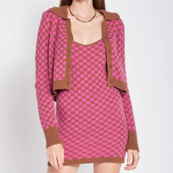 Emory park checkered pattern mini dress - Picture 2 of 3